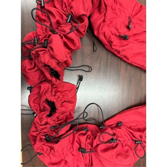 MNML Red Mens Bungee Cord Parachute Pants Size X-Small - Picture 3 of 12